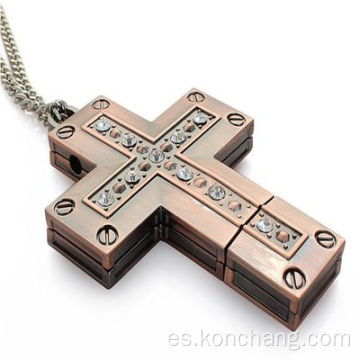 Unidad flash USB de metal Crystal Cross